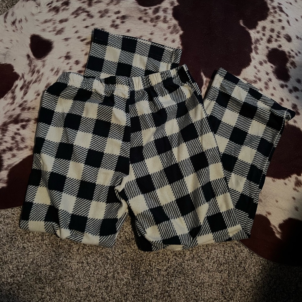 Plaid fleece paints